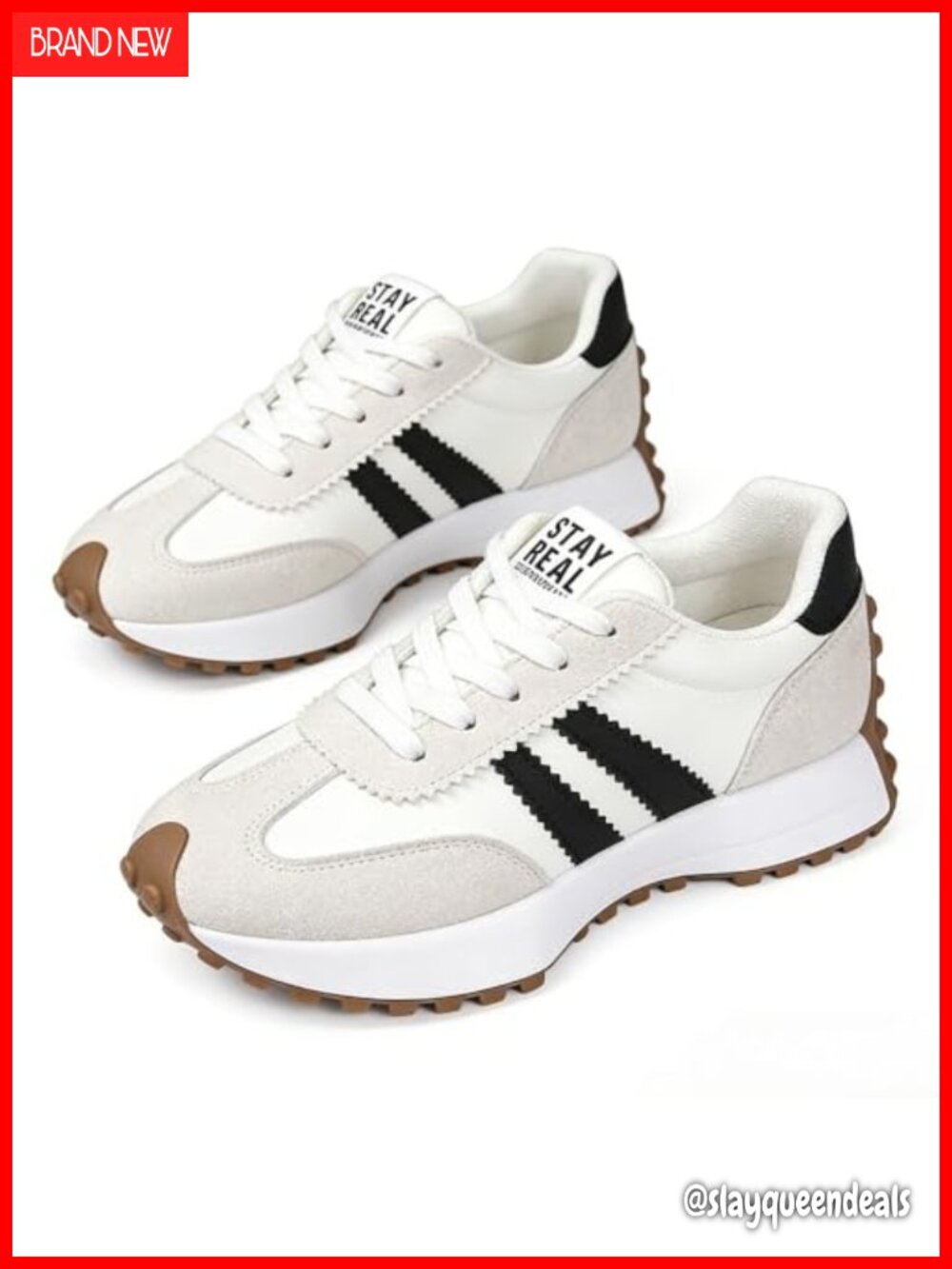 Women's Fashion Thick Sole Sneakers Breathable Walking Comfortable